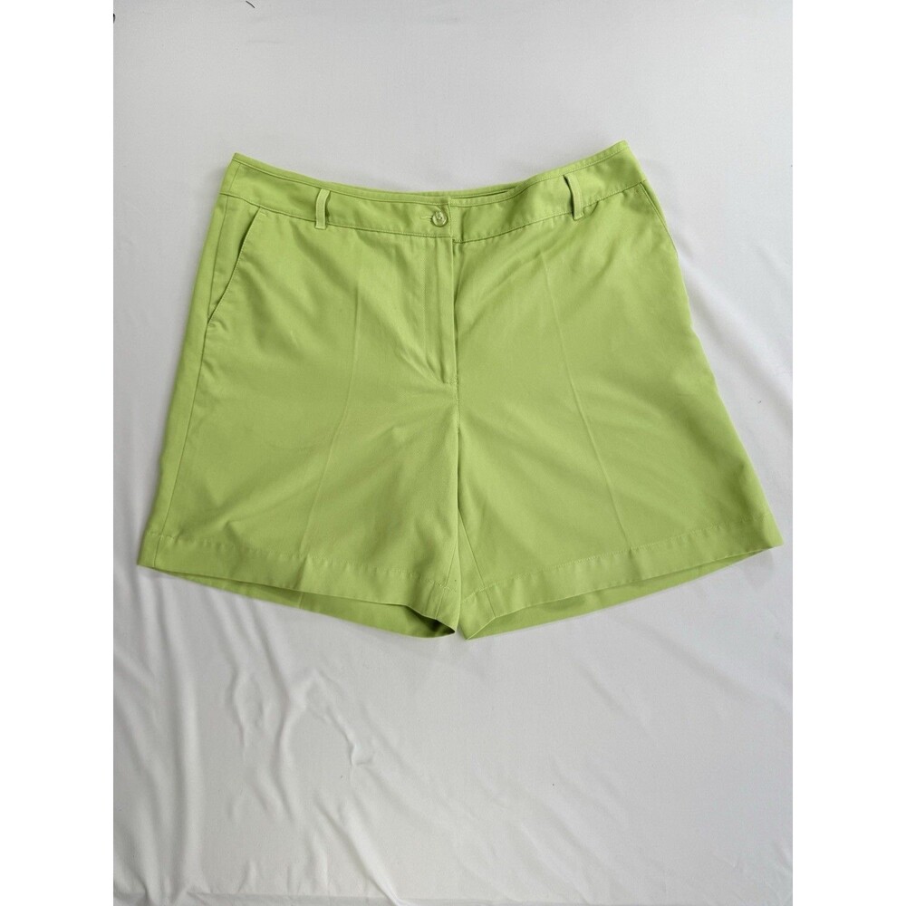 Liz Golf Audra Lime Green Performance Golf Shorts Size 16